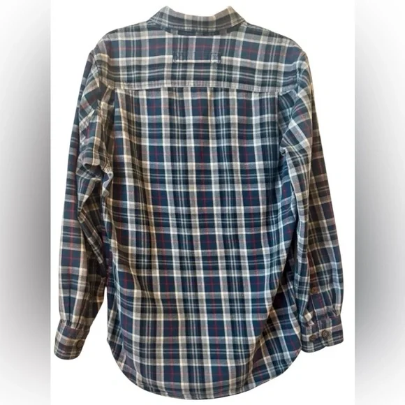 Duluth Trading Co Blue and Red Plaid Shirt - Picture 2 of 3